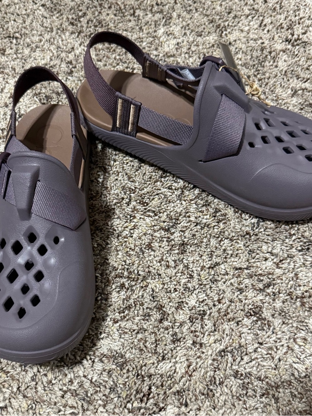 Chaco Women's Slingback Clogs in Mauve Brown